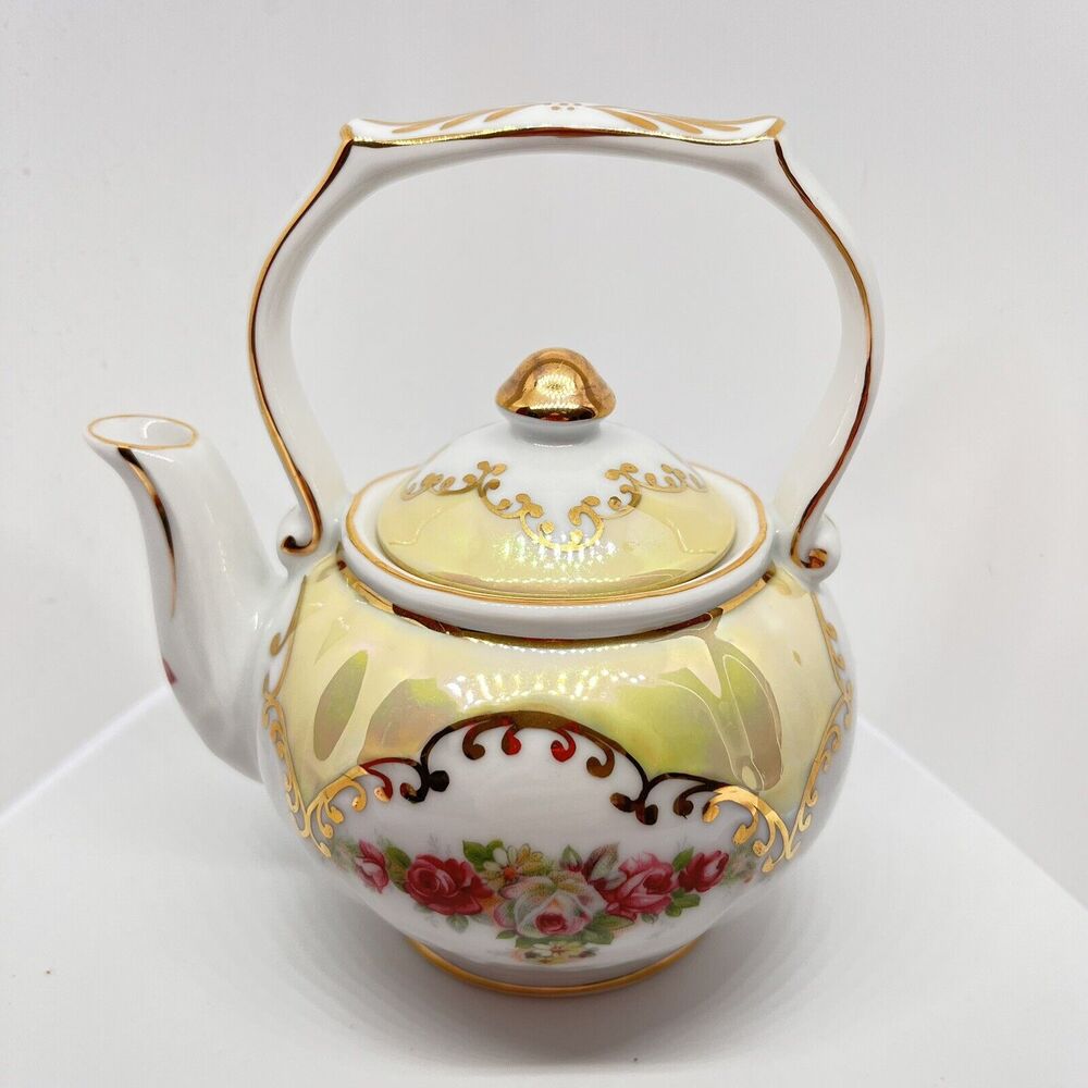 Floral And Iridescent Teapot